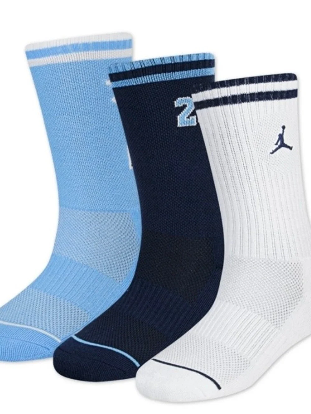 Jordan Big Boys 3-Pack Varsity Jersey Crew Socks New
